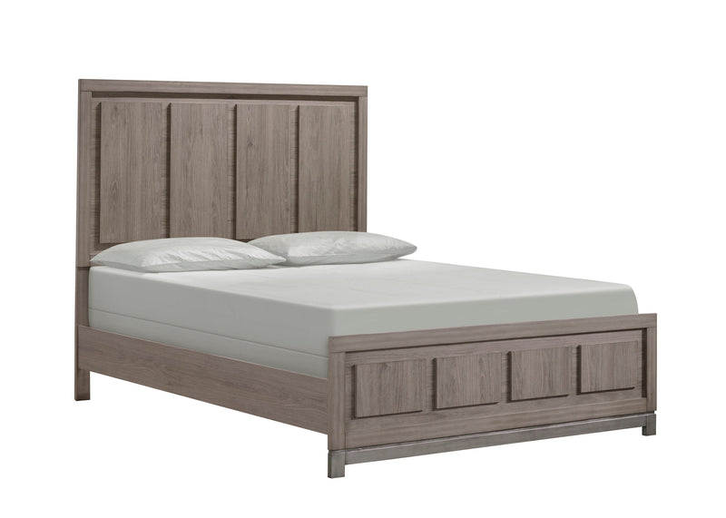 River Brown King Panel Bed - Lara FurnitureKing Bed