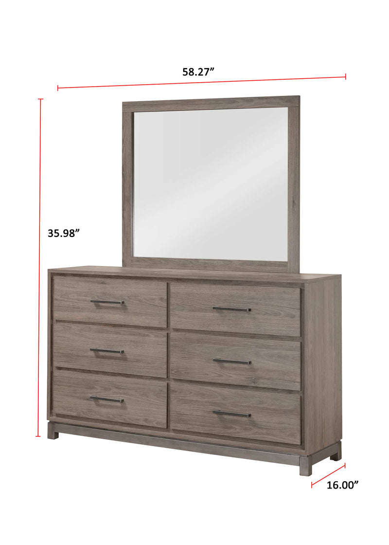 River Brown Panel Bedroom Set - Lara FurnitureBedroom Set