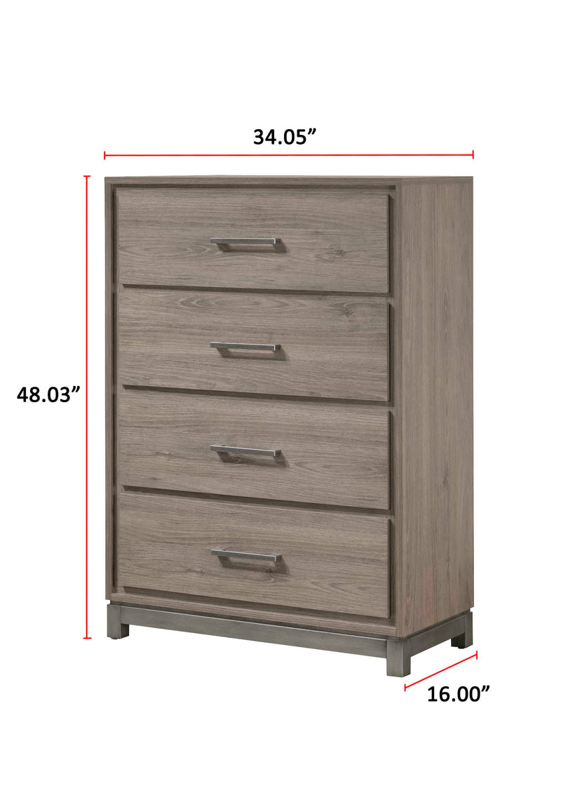 River Brown Panel Bedroom Set - Lara FurnitureBedroom Set