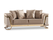 Rixos Stationary Loveseat Beige in Beige - 101-RIX-NSIE30-2