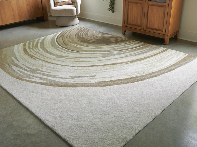 Rizwana Ivory/Brown/Gray 7'6" x 10' Area Rug - R407761