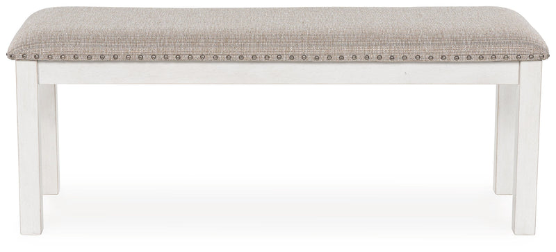Robbinsdale Antique White 48" Dining Bench - Gate FurnitureBenches