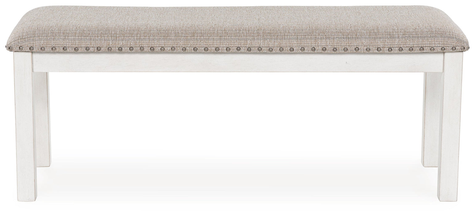 Robbinsdale Antique White 48" Dining Bench - Gate FurnitureBenches