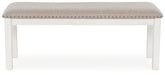 Robbinsdale Antique White 48" Dining Bench - Gate FurnitureBenches