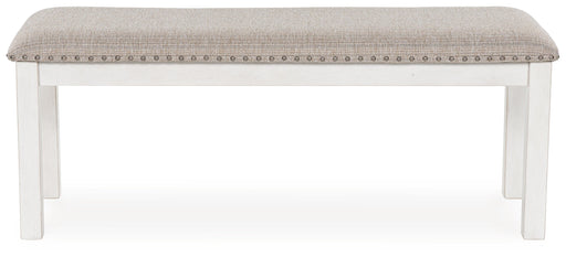 Robbinsdale Antique White 48" Dining Bench - Lara FurnitureBenches