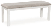 Robbinsdale Antique White 48" Dining Bench - Gate FurnitureBenches