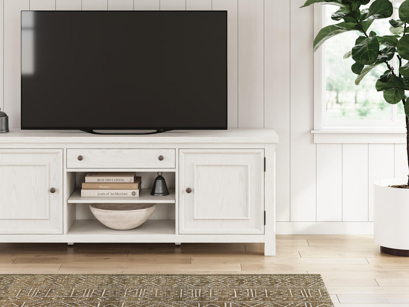 Robbinsdale Antique White 72" TV Stand - W742-68