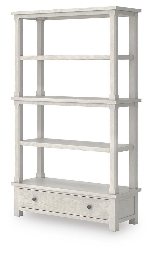 Robbinsdale Antique White 75" Bookcase - H742-70