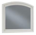 Robbinsdale Antique White Bedroom Mirror - Lara FurnitureMirror