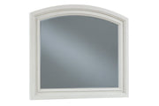 Robbinsdale Antique White Bedroom Mirror - Lara FurnitureMirror