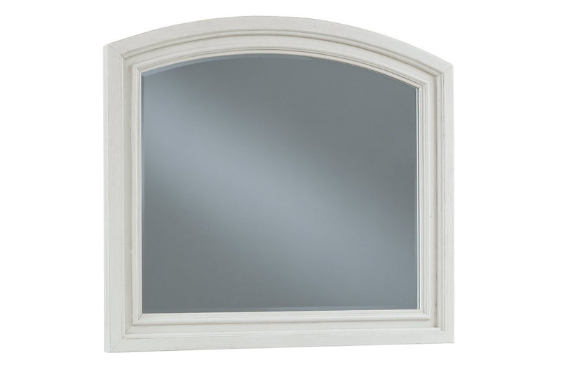 Robbinsdale Antique White Bedroom Mirror - Lara FurnitureMirror