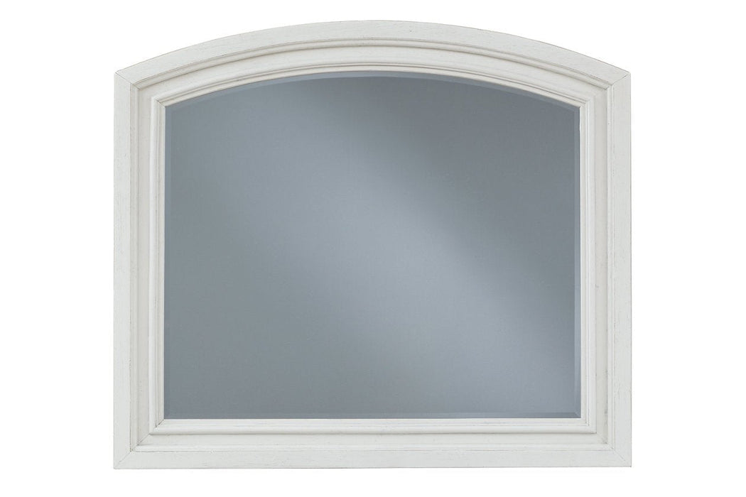 Robbinsdale Antique White Bedroom Mirror - Gate FurnitureMirror