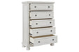 Robbinsdale Antique White Chest of Drawers - Gate FurnitureChest