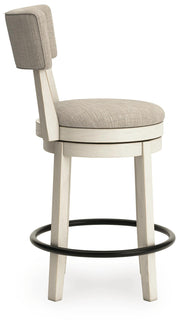 Robbinsdale Antique White Counter Height Barstool (Set of 2) - D642-224X2