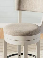 Robbinsdale Antique White Counter Height Barstool (Set of 2) - D642-224X2