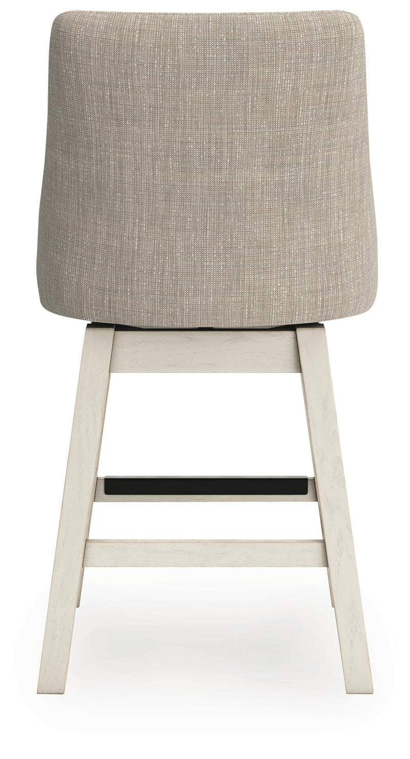 Robbinsdale Antique White Counter Height Barstool, Set of 2 - D642-324