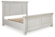 Robbinsdale Antique White King Panel Bed - Gate FurnitureKing Bed