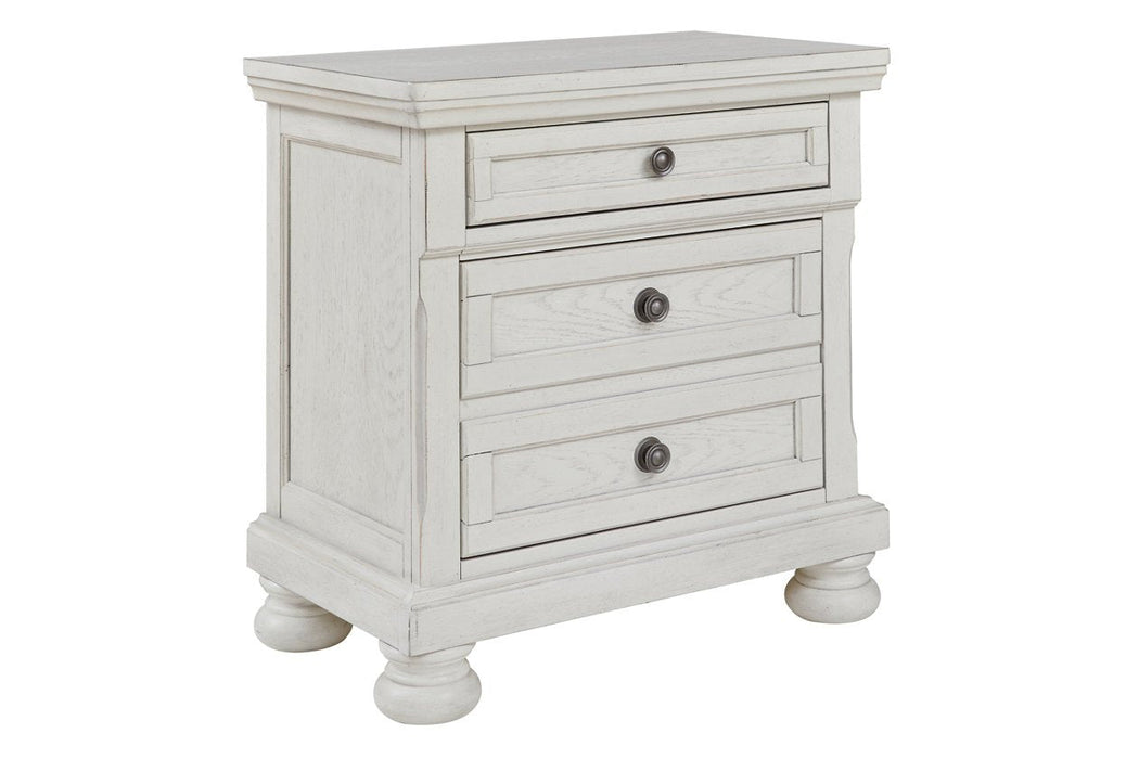 Robbinsdale Antique White Nightstand - Gate FurnitureNightstand