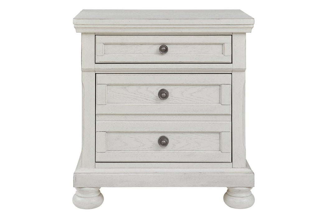 Robbinsdale Antique White Nightstand - Gate FurnitureNightstand