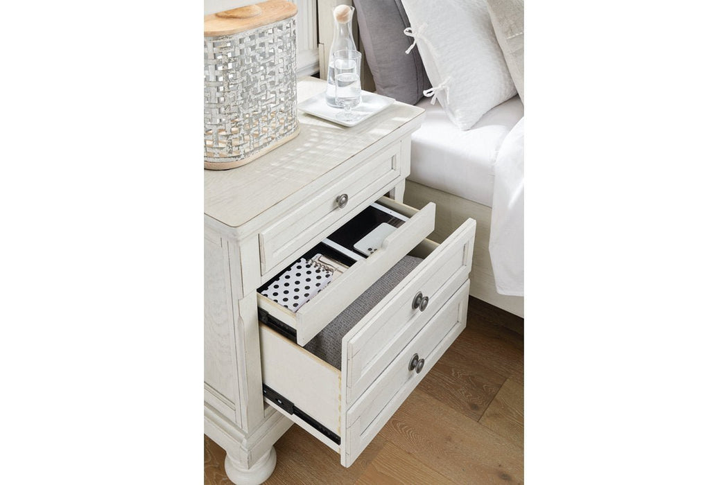 Robbinsdale Antique White Nightstand - Gate FurnitureNightstand