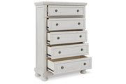 Robbinsdale Antique White Panel Bedroom Set - Lara FurnitureBedroom Set
