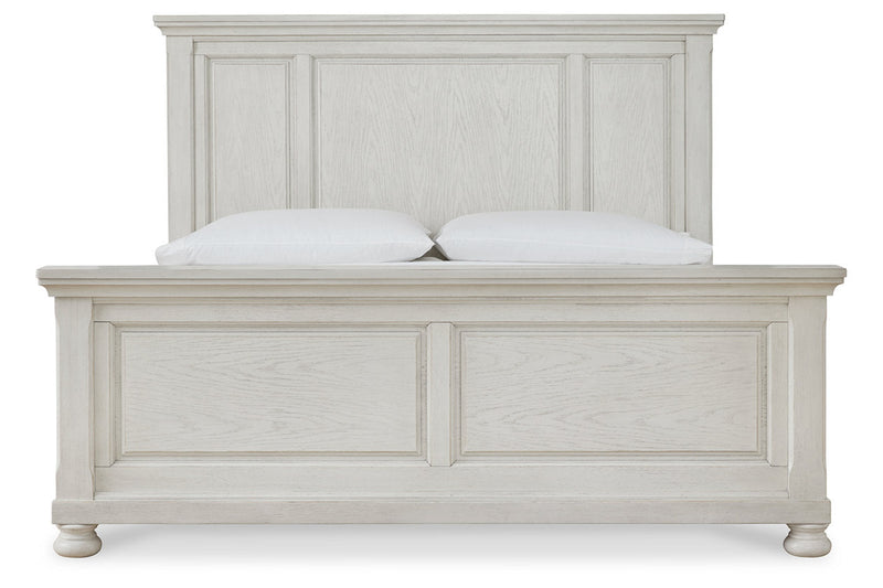 Robbinsdale Antique White Panel Bedroom Set - Lara FurnitureBedroom Set