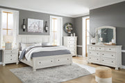 Robbinsdale Antique White Panel Storage Bedroom Set from Ashley - Lara Furniture
