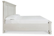 Robbinsdale Antique White King Panel Storage Bed from Ashley - Lara Furniture