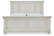 Robbinsdale Antique White Queen Panel Bed - Gate FurnitureQueen Bed