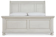 Robbinsdale Antique White Queen Sleigh Bed - Gate FurnitureQueen Bed