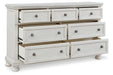 Robbinsdale Antique White Sleigh Bedroom Set - Gate FurnitureBedroom Set