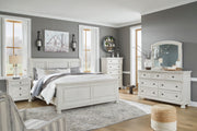 Robbinsdale Antique White Sleigh Bedroom Set - Lara FurnitureBedroom Set
