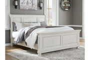 Robbinsdale Antique White Sleigh Bedroom Set - Lara FurnitureBedroom Set