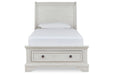 Robbinsdale Antique White Sleigh Storage Bedroom Set - Gate FurnitureYouth Bedroom Set