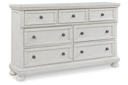 Robbinsdale Antique White Sleigh Bedroom Set from Ashley - Lara Furniture