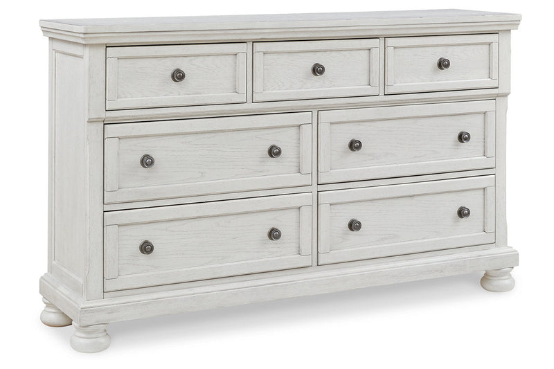 Robbinsdale Antique White Sleigh Bedroom Set from Ashley - Lara Furniture