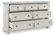 Robbinsdale Antique White Sleigh Bedroom Set from Ashley - Lara Furniture