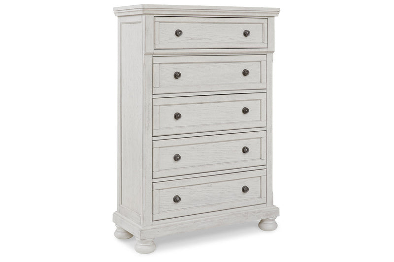 Robbinsdale Antique White Sleigh Bedroom Set from Ashley - Lara Furniture