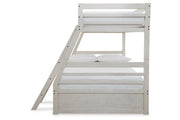 Robbinsdale Antique White Twin over Full Bunk Bed - Lara FurnitureBunk Bed