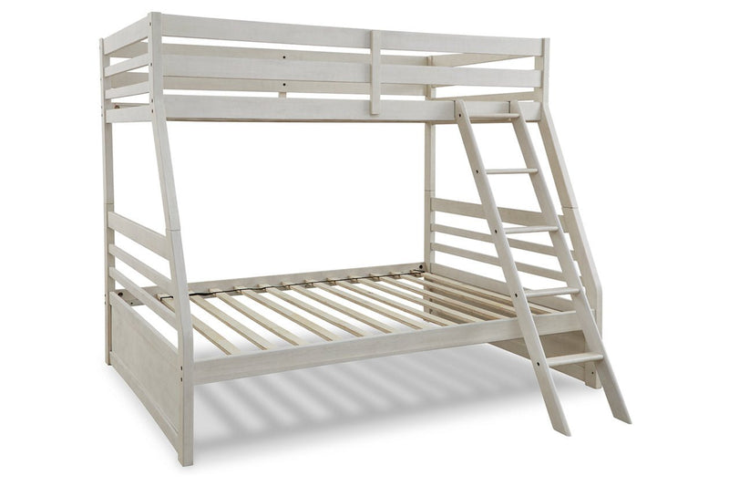 Robbinsdale Antique White Twin over Full Bunk Bed - Lara FurnitureBunk Bed