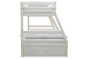 Robbinsdale Antique White Twin over Full Bunk Bed - Lara FurnitureBunk Bed