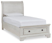 Robbinsdale Twin Sleigh Storage Bed, Dresser and Nightstand - B742B47