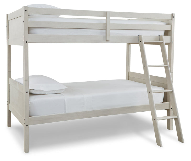 Robbinsdale Twin/Twin Bunk Bed with Ladder - B742-59 - Lara Furniture