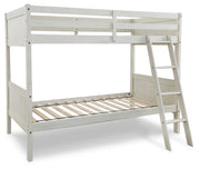Robbinsdale Twin/Twin Bunk Bed with Ladder - B742-59 - Lara Furniture