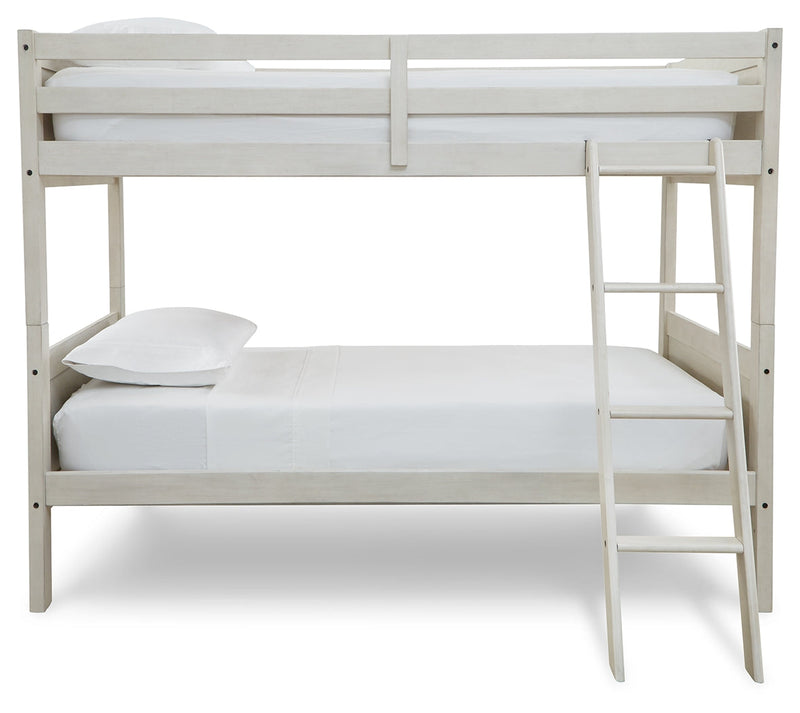 Robbinsdale Twin/Twin Bunk Bed with Ladder - B742-59 - Lara Furniture