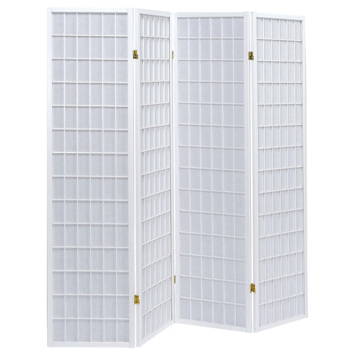 Roberto 4-Panel Room Divider Folding Shoji Screen White - 902626