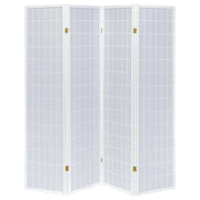 Roberto 4-Panel Room Divider Folding Shoji Screen White - 902626