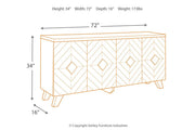 Robin Ridge Two - tone Brown Accent Cabinet - Lara FurnitureCabinet