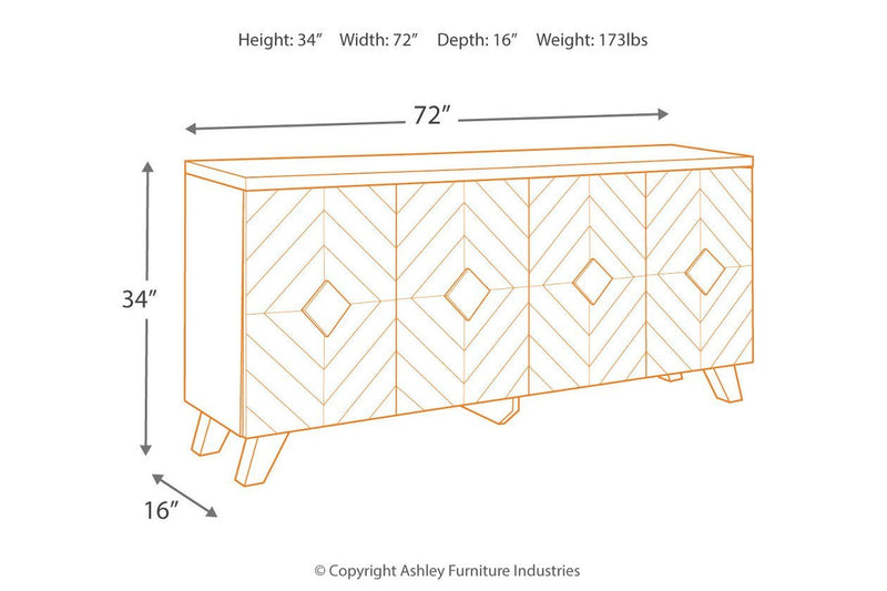Robin Ridge Two - tone Brown Accent Cabinet - Lara FurnitureCabinet