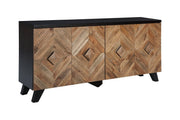 Robin Ridge Two - tone Brown Accent Cabinet - Lara FurnitureCabinet